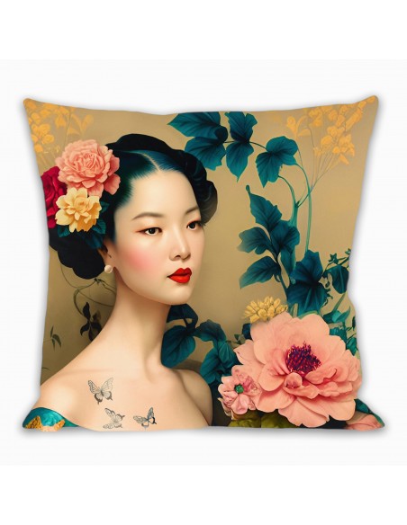MADAME BUTTERFLY Cushion Cover 50x50 cm