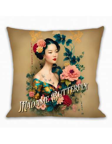 MADAME BUTTERFLY Cushion Cover 50x50 cm