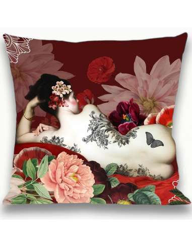 Coussin ALISEE recto, coussin ALISEE verso