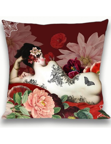 Coussin ALISEE recto, coussin ALISEE verso