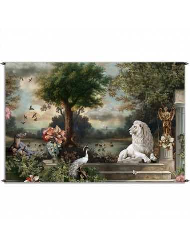 LE LION BLANC WALL HANGING  132x194 cm