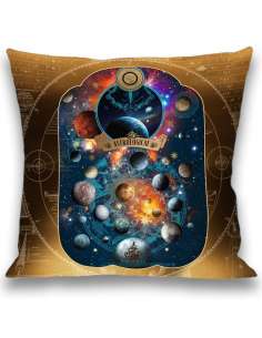 SPACE DREAM cushion on the front, cushionSPACE DREAM on the back