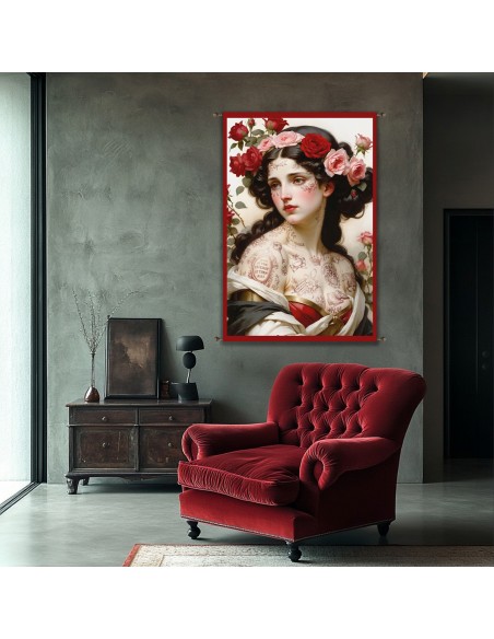 SNOW WHITE WALL HANGING 132x194 cm