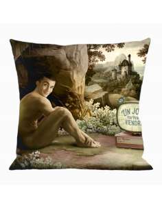 HOUSSE DE COUSSIN UN JOUR MON PRINCE VIENDRA 60x60 cm