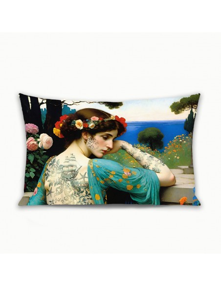 HOUSSE DE COUSSIN RECTANGLE MEDITERRANEE 40x60 cm