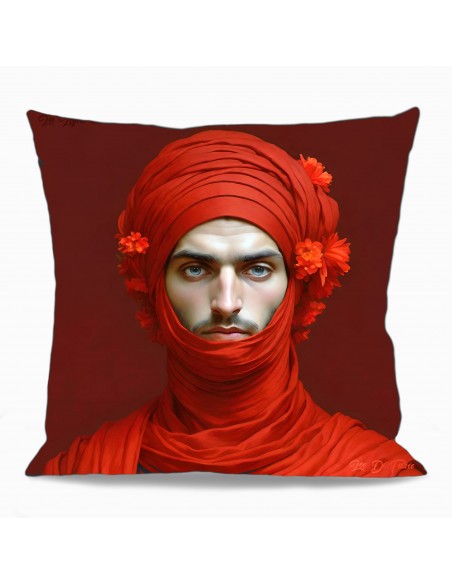 HOUSSE DE COUSSIN BAAL LE ROUGE 60x60 cm