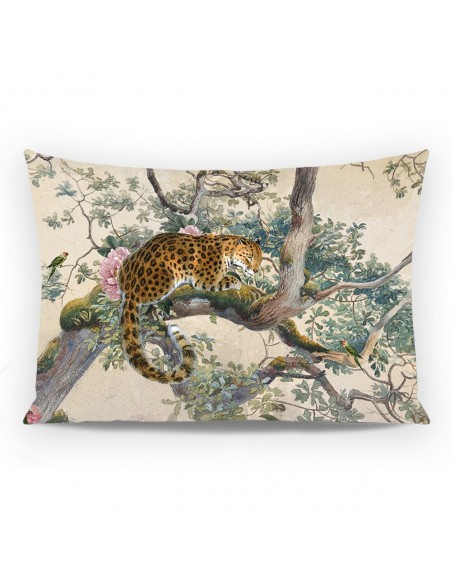 HOUSSE DE COUSSIN RECTANGLE LEOPARD 40x60 cm