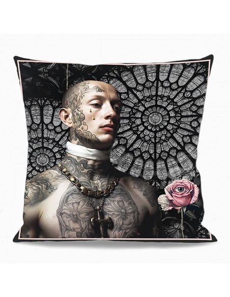 HOUSSE DE COUSSIN LE DERNIER BAISER 50x50 cm