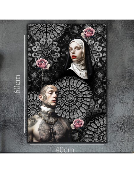 TABLEAU LE DERNIER BAISER 40x60 cm