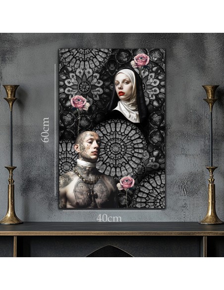 TABLEAU LE DERNIER BAISER 40x60 cm