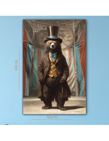 PRINTING CANVAS BEAR 40x60 cm