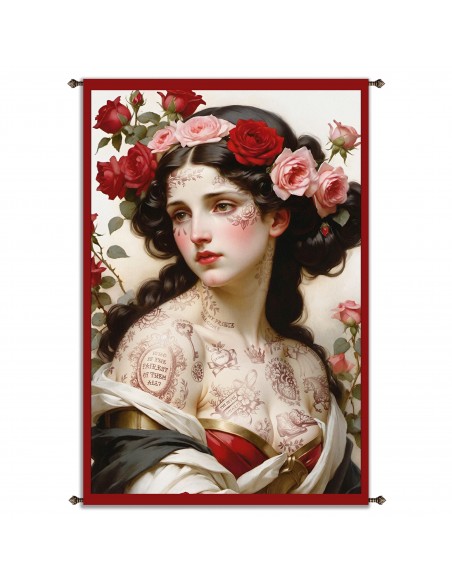 SNOW WHITE WALL HANGING  88x132  cm