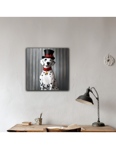 DALMATIEN PRINTED CANVAS 40x40 cm
