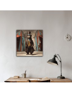 BEAR PRINTED CANVAS 40x40 cm 2