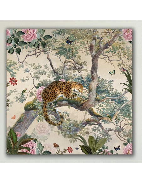 PRINTING CANVAS LEOPARD 40x40 cm
