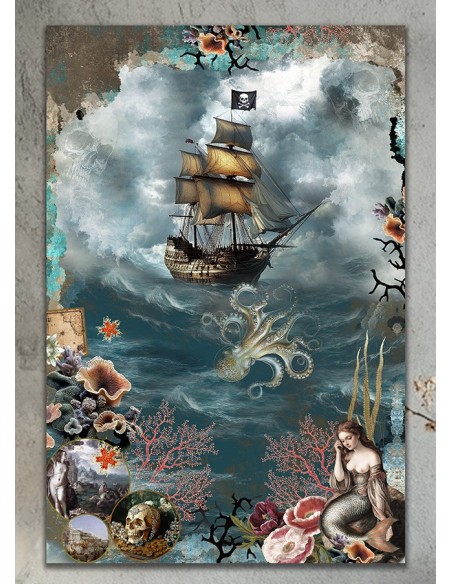 TABLEAU OCTOPUS 40x60 cm