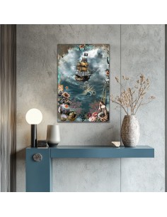 PRINTED CANVAS OCTOPUS 40x60 cm 2