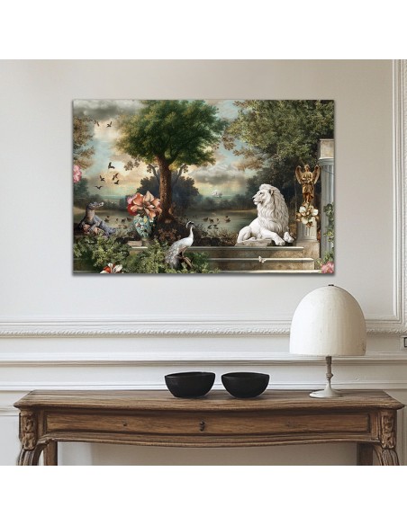 PRINTED CANVAS LE LION BLANC 40x60 cm