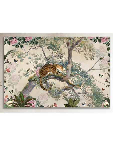 PRINTED CANVAS LEOPARD 40x60 cm