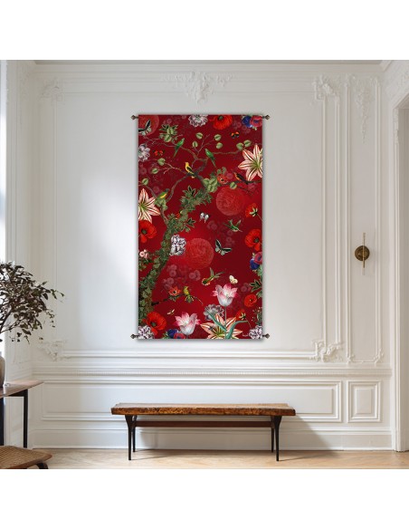 TENTURE LE CHANT DES OISEAUX 132x194 cm