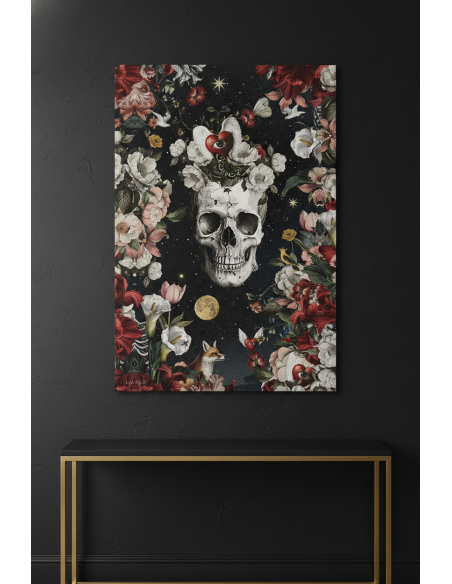 TABLEAU NIGHT SKULL  40x60 cm