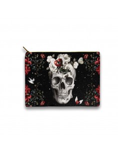 PURSE 9.5x14 cm NIGHT SKULL