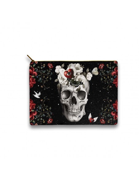 PORTE-MONNAIE 9.5x14 cm NIGHT SKULL
