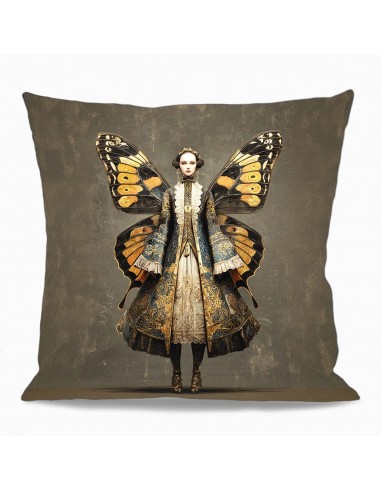 HOUSSE DE COUSSIN FEMME PAPILLON 50x50 cm