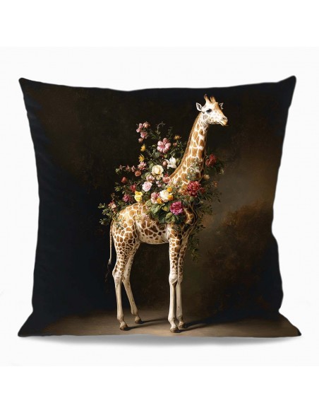 HOUSSE DE COUSSIN GIRAFE 50x50 cm