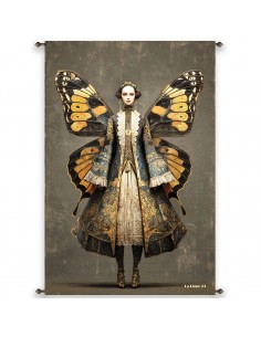 TENTURE FEMME PAPILLON 88x132 cm