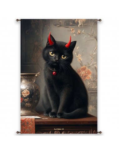 BLACK CAT Wall Hanging 88x132 cm