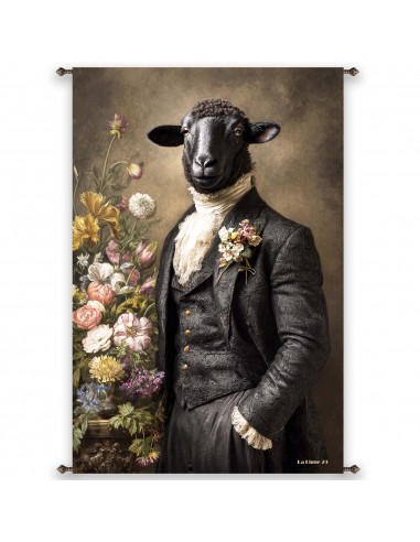 BLACK SHEEP Wall Hanging 88x132 cm