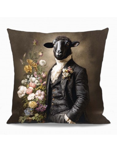 HOUSSE DE COUSSIN BLACK SHEEP 45x45 cm