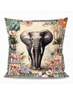 HOUSSE DE COUSSIN SAFARI 45x45 cm