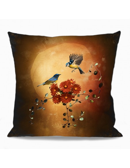 HOUSSE DE COUSSIN THE BIRDS GATHER 45x45 cm