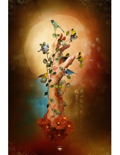 THE BIRDS GATHER Wall Hanging  88x132 cm