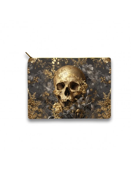 TROUSSE 15x20 cm GOLDEN SKULL