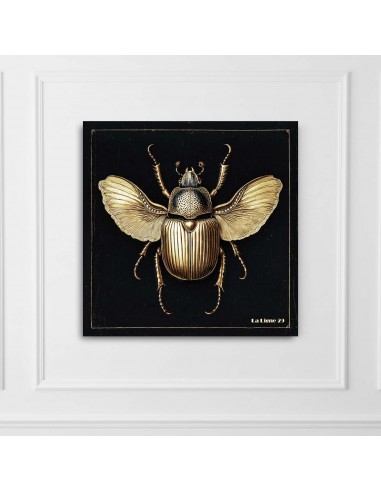 TABLEAU SCARABEE 20x20 cm