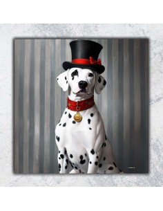 DALMATIEN PRINTED CANVAS 40x40 cm