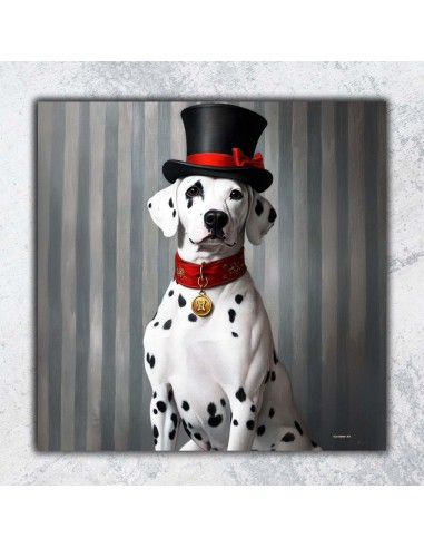 DALMATIEN PRINTED CANVAS 40x40 cm