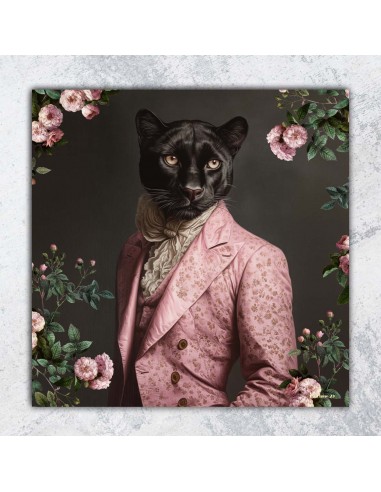 BLACK PANTHER PRINTED CANVAS 40x40 cm