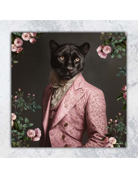 TABLEAU BLACK PANTHER 40x40 cm