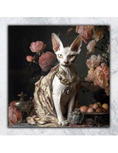 TABLEAU FELIS CATUS 40x40 cm