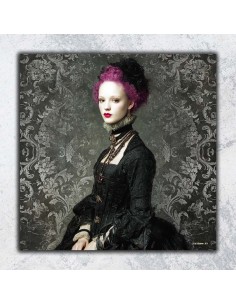 TABLEAU VICTORIAN LADY 40x40 cm