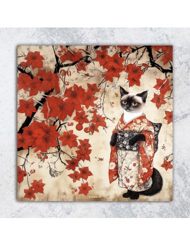 TABLEAU AZUKI 40x40 cm