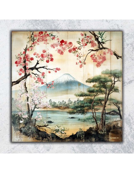 TABLEAU FUJI 40x40 cm