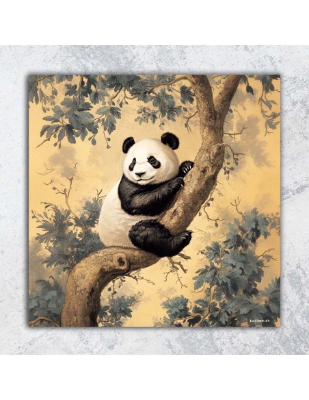 TABLEAU PANDA 40x40 cm