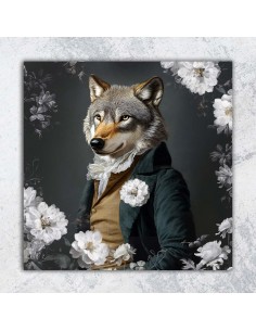 TABLEAU WOLF  40x40 cm