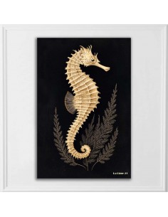 SEA HORSE PRINTED CANVAS 20x30 cm