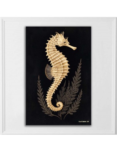 SEA HORSE PRINTED CANVAS 20x30 cm